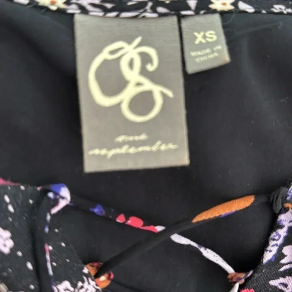 Anthropologie One September Arcata Patchwork Dress size XS gypsy old world dress - Picture 9 of 9